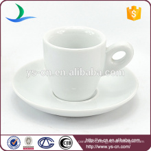 Factory white ceramic coffee cups saucer